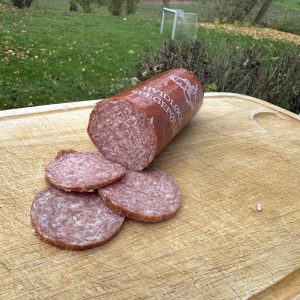 Spegepølse m. hvidløg (gris)